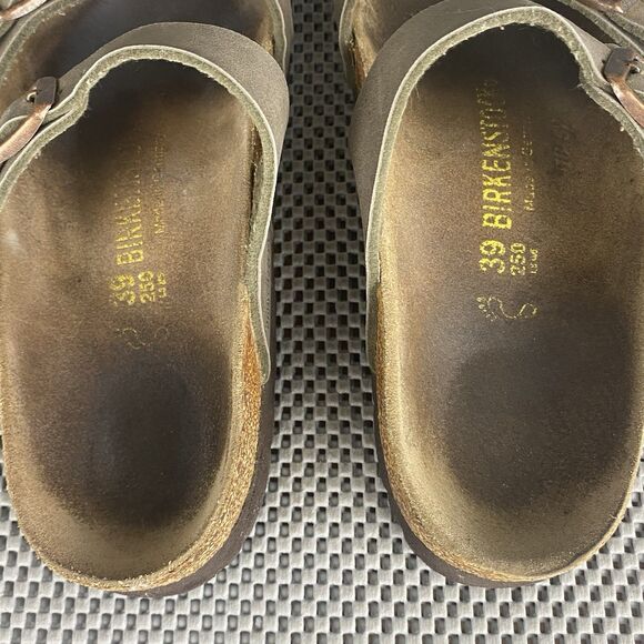 Birkenstock Mayari Adult Sandals 39 L8 M6 Brown Thong Buckle Made In Germany - Picture 9 of 14